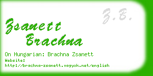 zsanett brachna business card